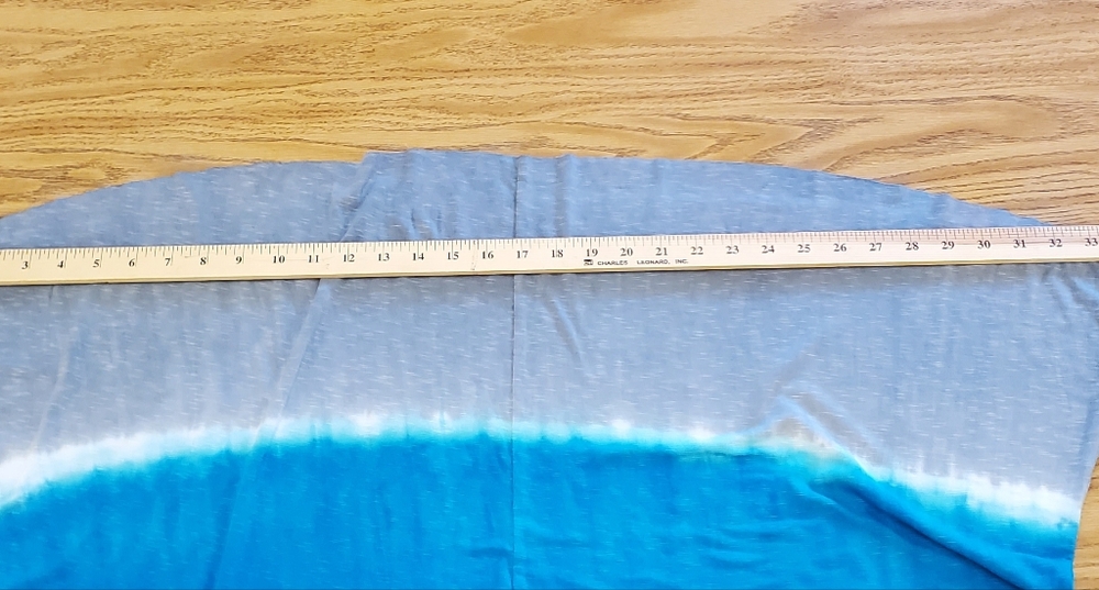Lucky Brand Ombre Tye Dye Maxi Skirt in Burgundy, Blue & Gray XS - Picture 4 of 6